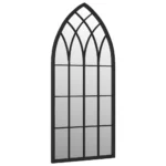 Wall Mirror Black - Arch Iron - 100 x 45cm