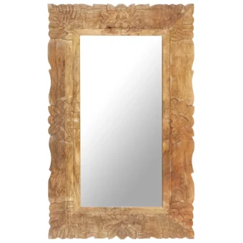 Mirror - Solid Mango Wood - Natural - 80 x 50 x 2.5cm