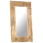 Mirror - Solid Mango Wood - Natural - 80 x 50 x 2.5cm