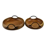 Beautiful Mango Wood Bowls - 28cm & 33cm