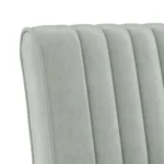 Velvet Slipper Chair - Light Grey - 48 x 64 x 72cm