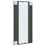 Black Wall Mirror - Metal - 40 x 80cm