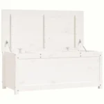 White Modern Storage Box - Solid Pinewood - 110 x 50 x 45.5cm