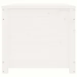 White Modern Storage Box - Solid Pinewood - 110 x 50 x 45.5cm