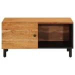 Engineered & Acacia Wood Coffee Table - 80 x 50 x 40cm