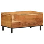 Engineered & Acacia Wood Coffee Table - 80 x 50 x 40cm