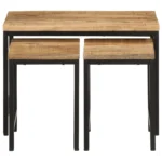 x3 Nesting Side Tables - Solid Mango Wood