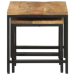 x3 Nesting Side Tables - Solid Mango Wood