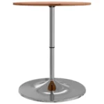 Round Adjustable Home Bar Table - Solid Beech Wood - 60 x 89.5cm