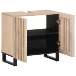 Sink Cabinet - Solid Mango Wood - Bleached Finish - 62 x 34 x 58cm