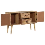 Sideboard - Solid Mango Wood - Natural - 110 x 30 x 70cm