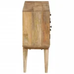 Sideboard - Solid Mango Wood - Natural - 110 x 30 x 70cm