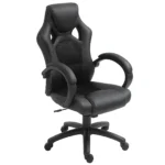 Executive Racing Swivel Gaming Office Chair - PU Leather - 360 Swivel - Black