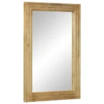 Bathroom Mirror - Solid Mango Wood And Glass - 50 x 70 x 2.5cm