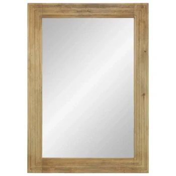 Bathroom Mirror - Solid Mango Wood And Glass - 50 x 70 x 2.5cm