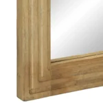 Bathroom Mirror - Solid Mango Wood And Glass - 50 x 70 x 2.5cm