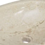 Oval Marble Basin - Cream - 53 x 40 x 15cm