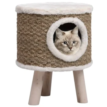 Cat Bed With Wooden Legs - Segrass - 30 x 41cm