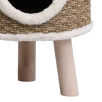 Cat Bed With Wooden Legs - Segrass - 30 x 41cm