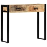 Console Table - Solid Mango Wood - 90 x 30 x 75cm