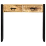 Console Table - Solid Mango Wood - 90 x 30 x 75cm