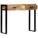 Console Table - Solid Mango Wood - 90 x 30 x 75cm