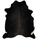 Real Cow Hide Rug - Black - 150 x 170cm