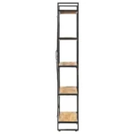 5-Tier Bookcase - Solid Mango Wood - 90 x 30 x 180cm