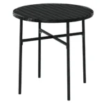 3 Piece PE Rattan Garden Dining Set - Black