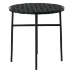 3 Piece PE Rattan Garden Dining Set - Black