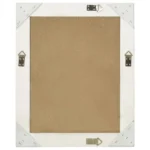 Ornate Wall Mirror - Baroque Style - White - 50 x 60cm