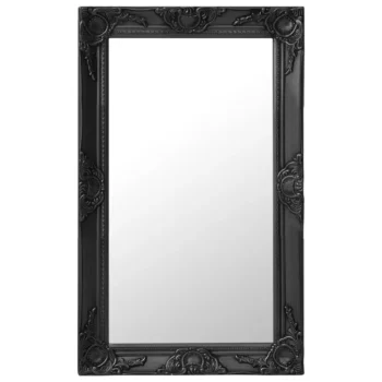 Wall Mirror Baroque Style - Black - 50 x 80cm