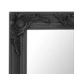 Wall Mirror Baroque Style - Black - 50 x 80cm