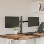 Double monitor support VESA Mount - 75/100mm black steel