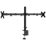 Double monitor support VESA Mount - 75/100mm black steel