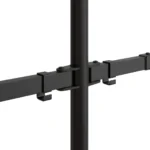 Double monitor support VESA Mount - 75/100mm black steel