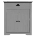 Bathroom Sink Cabinet - Solid Pinewood - Grey - 70 x 35 x 80cm