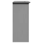 Bathroom Sink Cabinet - Solid Pinewood - Grey - 70 x 35 x 80cm